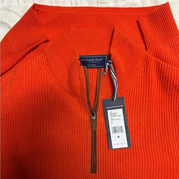 Vineyard Vines Cashmere Quarter Zip Sweater - Picture 5 of 8